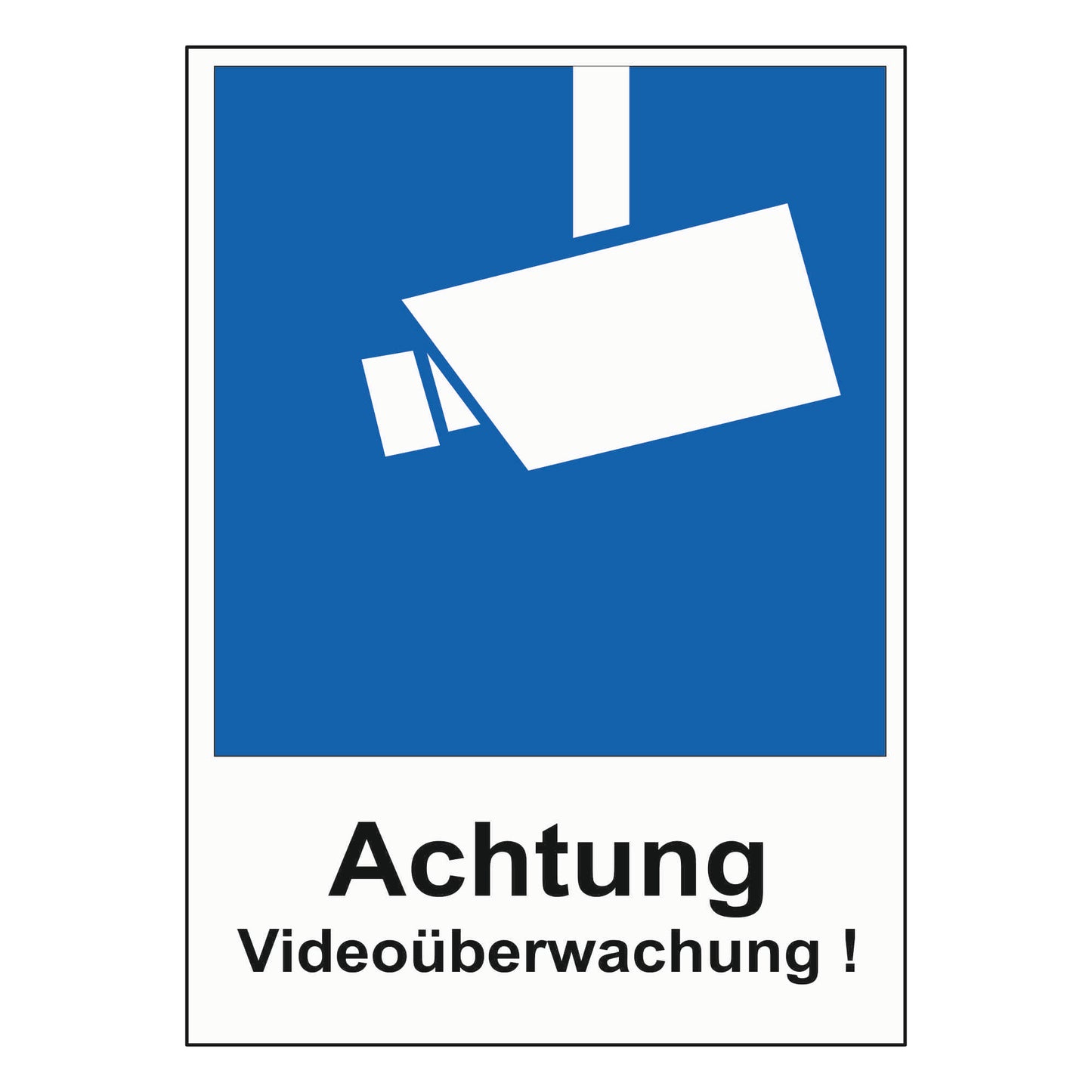 Aufkleber "Warnung DSGVO Videoüberwachung"