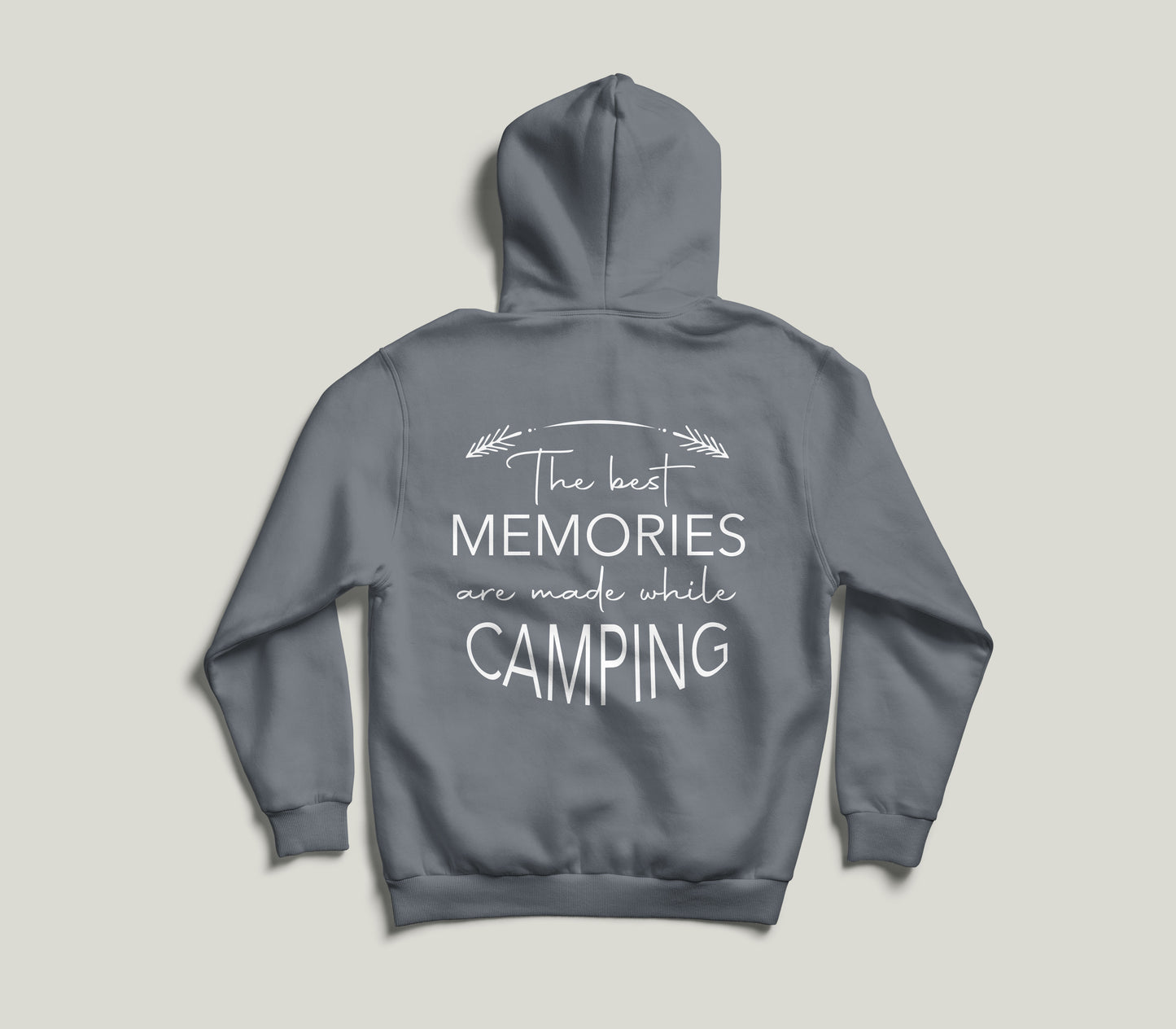 Hoodie "The best memories are made while camping" - Rückseite