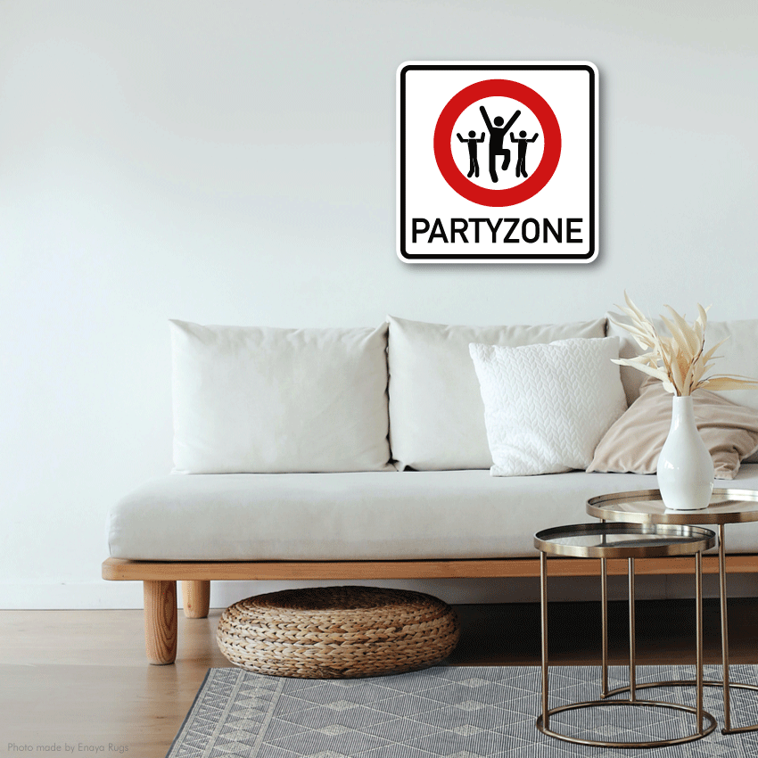 Hartschaumplatte 3mm, mit Motiv - Partyzone