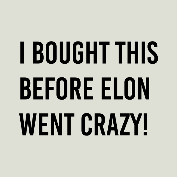 Auto - Aufkleber "Elon went crazy"