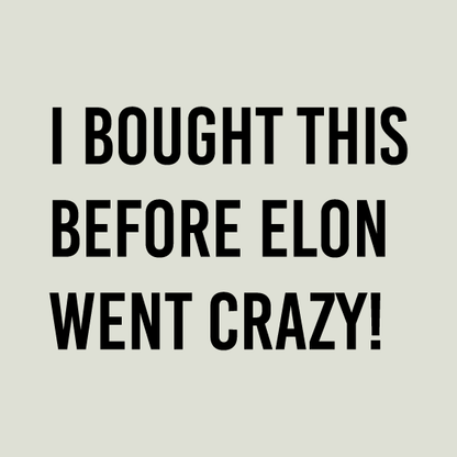 Auto - Aufkleber "Elon went crazy"