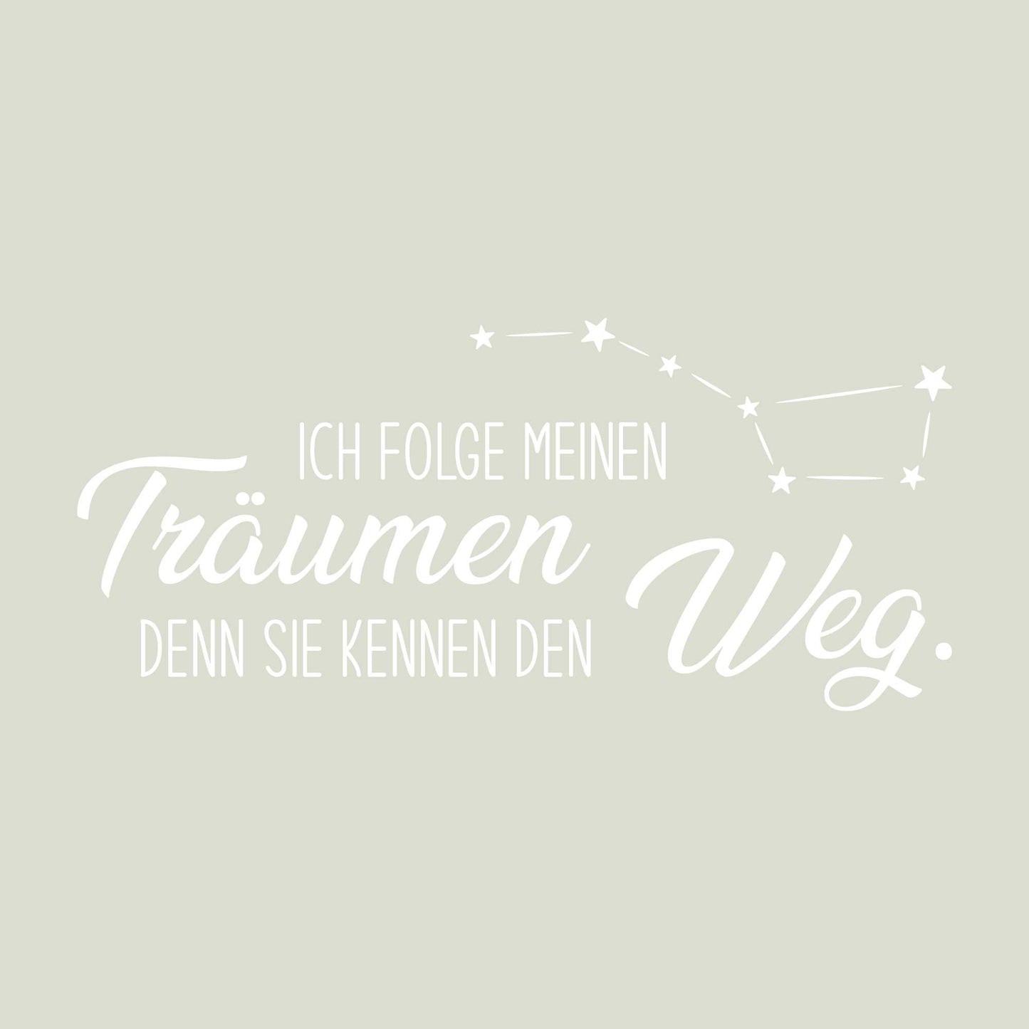Aufkleber „Ich folge meinen Träumen"