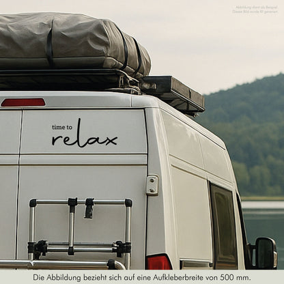 Aufkleber „time to relax"