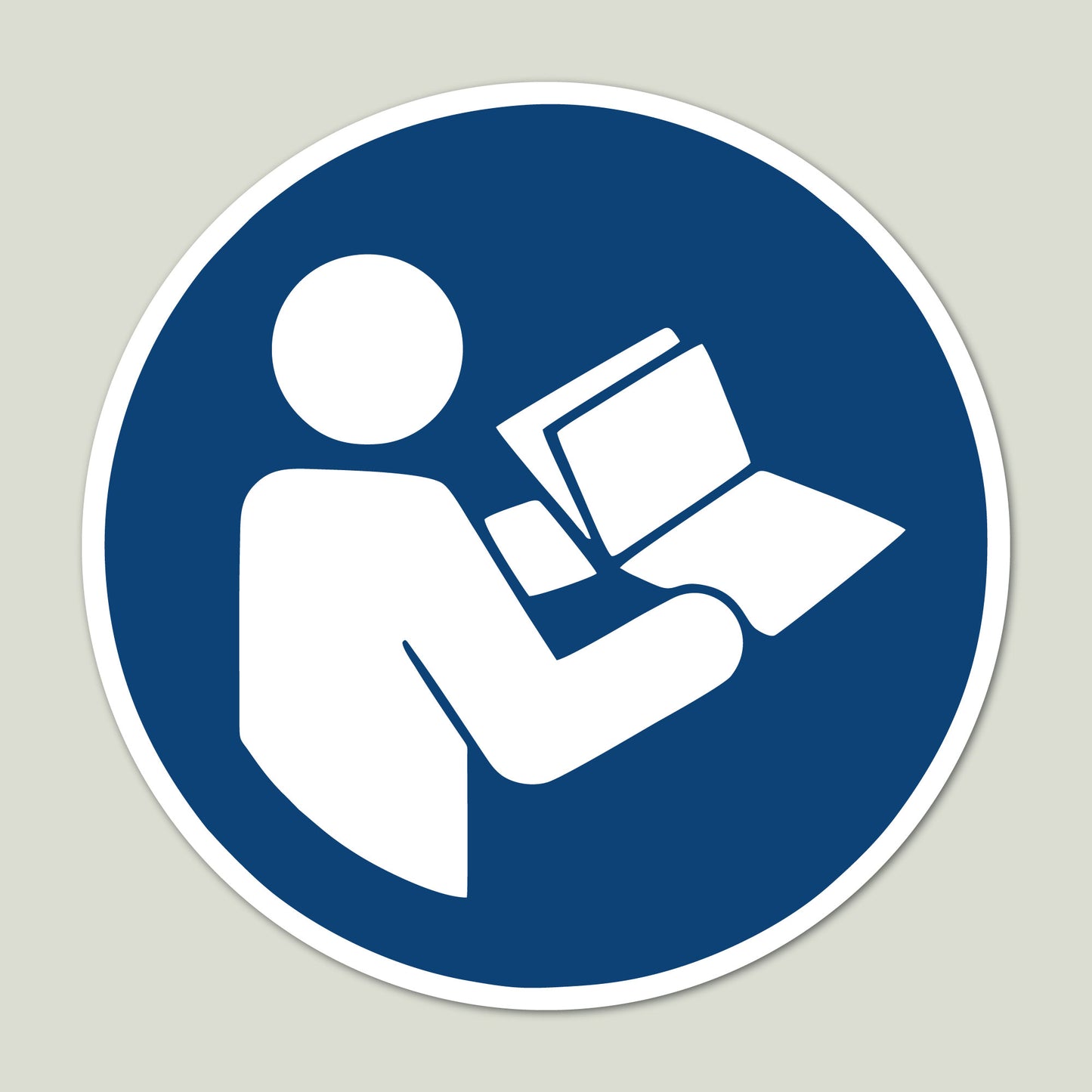 Aufkleber "Gebrauchsanweisung beachten" - 9 Stück