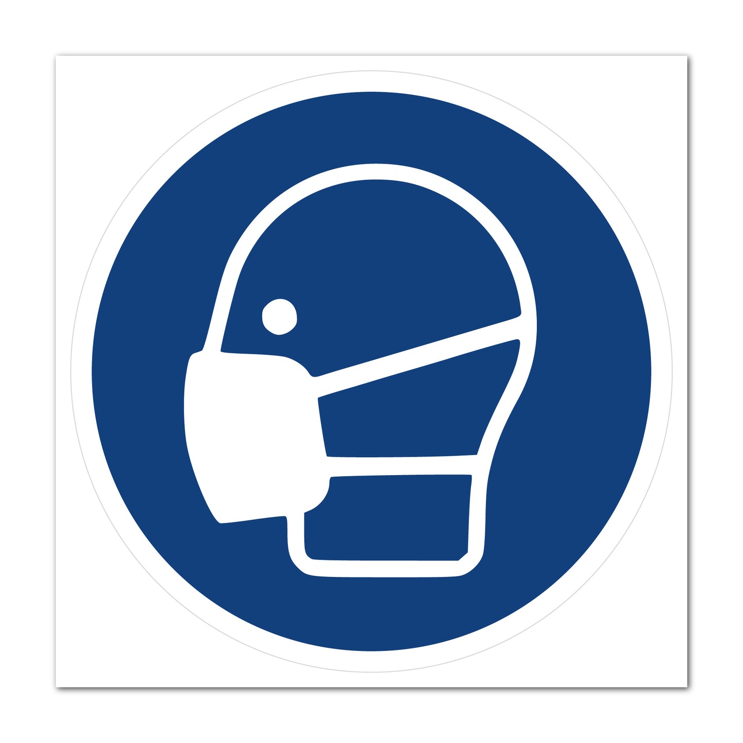 Aufkleber "Mundschutz tragen"