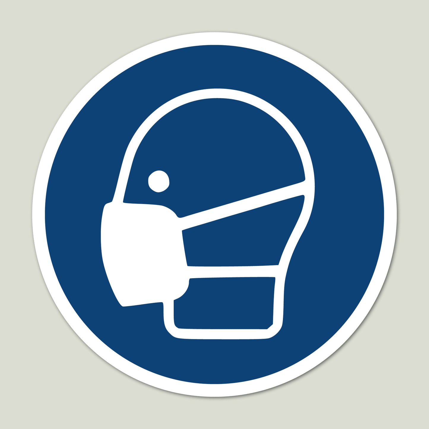 Aufkleber "Mundschutz tragen"