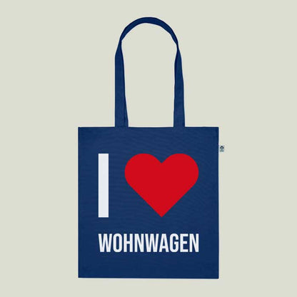 Einkaufstasche „I love Wohnwagen“ – praktisch & nachhaltig