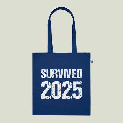 Einkaufstasche „Survived 2025“ – witzig & nachhaltig