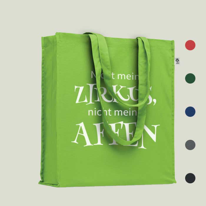 Einkaufstasche „Nicht mein Zirkus, nicht meine Affen“ – humorvoll & nachhaltig