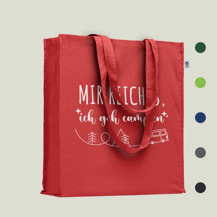 Einkaufstasche „Mir reicht’s, ich geh campen“ – nachhaltig & praktisch