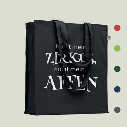 Einkaufstasche „Nicht mein Zirkus, nicht meine Affen“ – humorvoll & nachhaltig