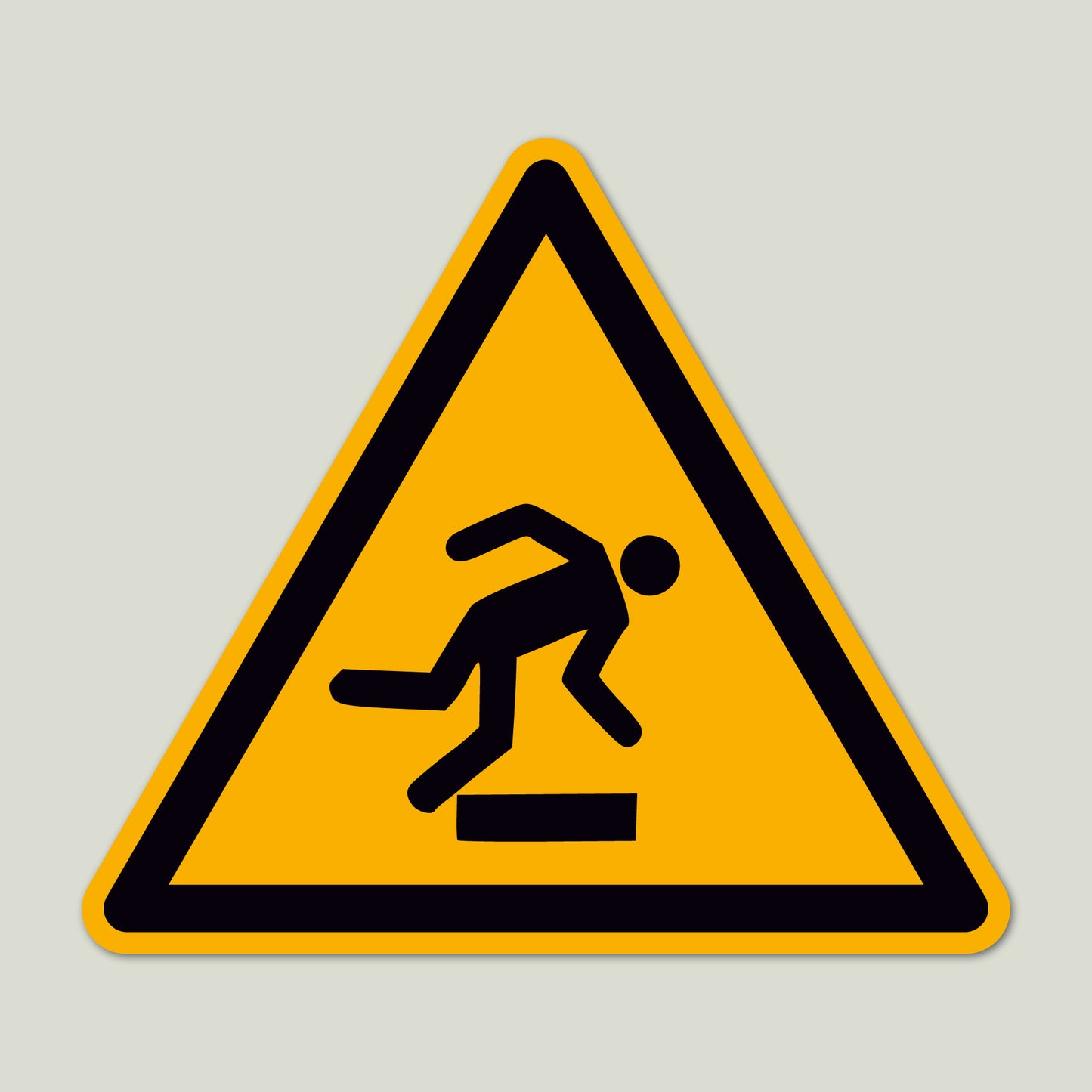 Aufkleber "Warnung vor Stolpergefahr" - 12 Stück