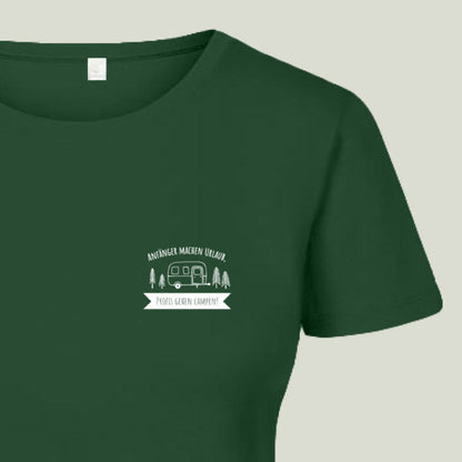 T-Shirt "Anfänger machen Urlaub, Profis gehen Campen!" - Damen 3095