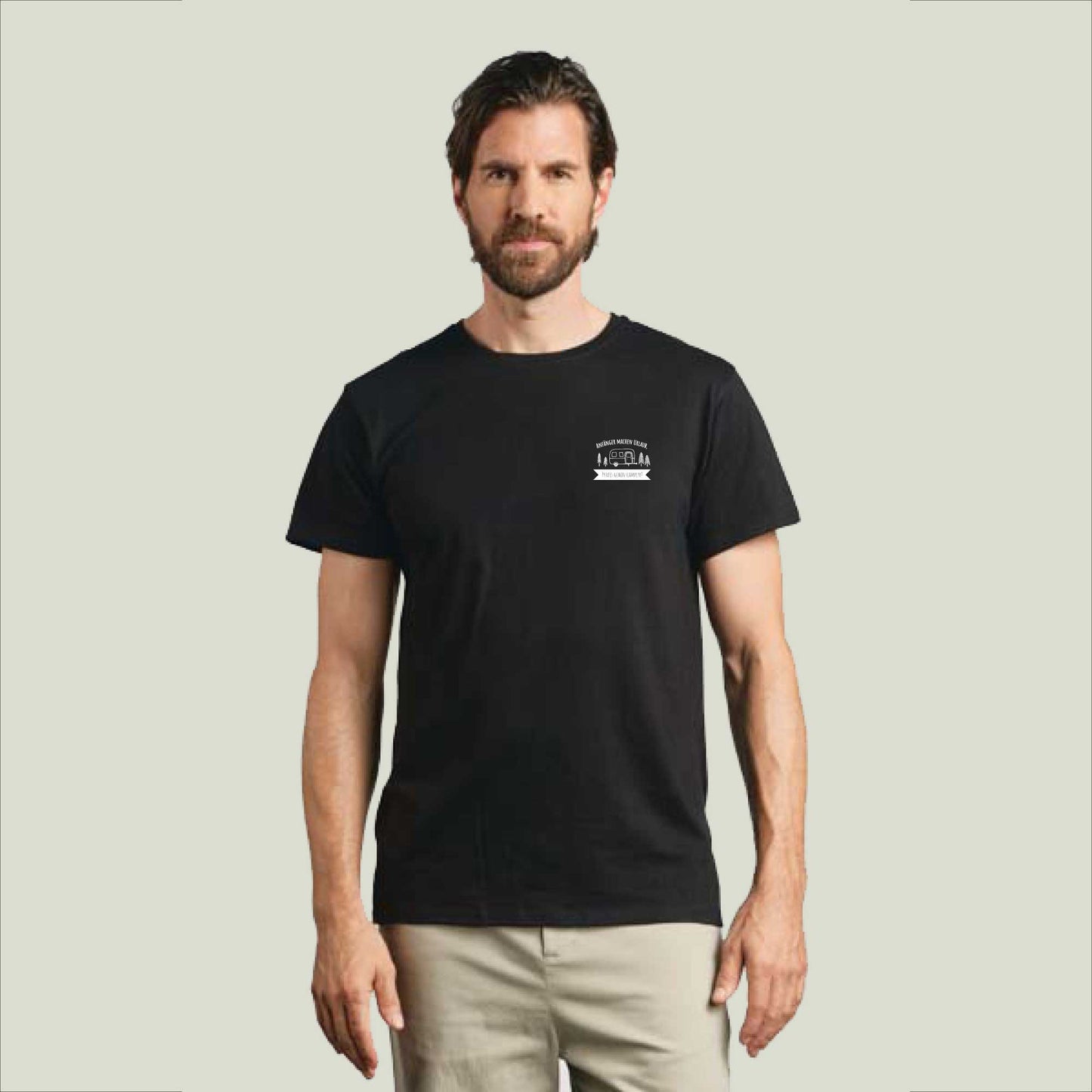 T-Shirt "Anfänger machen Urlaub, Profis gehen Campen!" - Herren 3090